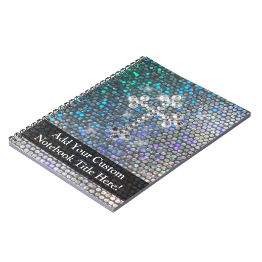 Gedrukte zilverband notitieboek (Linkerzijde)