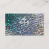 Gedrukte zilverband visitekaartje (Achterkant)