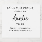 Gedrukte Zwangerschaps Aankondiging Wijnetiket Bier Etiket (Enkel label)