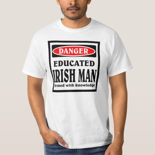 Geduculeerde Ierse man T-shirt (Voorkant)