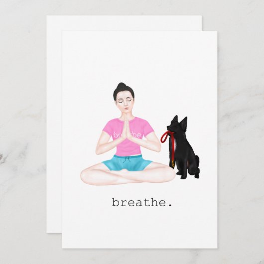 geduld bedankkaart (Voorkant / Achterkant)