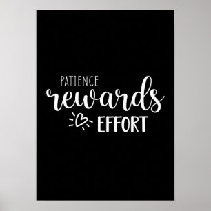 Geduld beloont inspanning, Hustle Success Gym Poster