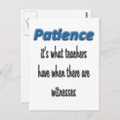 Geduld Briefkaart (Voorkant / Achterkant)