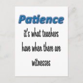 Geduld Briefkaart (Voorkant)