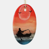 Geduld en eenzaamheid keramisch ornament (Rechts)