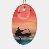 Geduld en eenzaamheid keramisch ornament (Links)