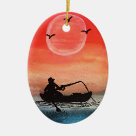 Geduld en eenzaamheid keramisch ornament