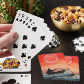 Geduld en eenzaamheid pokerkaarten (Insitu)