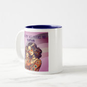 Geduld en tiktok tweekleurige koffiemok (Voorkant links)