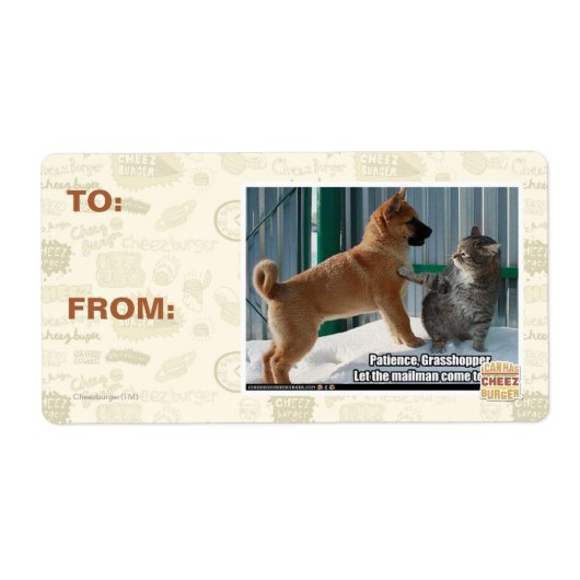 Geduld, Grasshopper. Etiket (Voorkant)