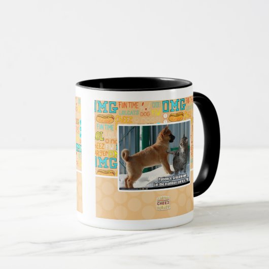 Geduld, Grasshopper. Mok (Voorkant rechts)