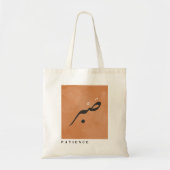 Geduld in Arabische kalligrafie minimalistisch Tote Bag (Voorkant)