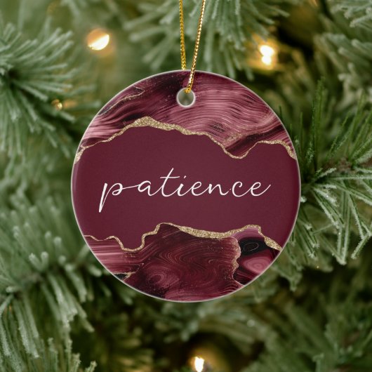 Geduld Inspirerend Agaten Kerst Ornament (Boom)