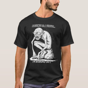 Geduld is een deugd - Fantasy Creature Illustrati T-shirt