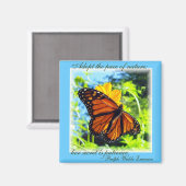 Geduld is een deugd Monarch Magnet (Voorkant / Achterkant)