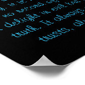 geduld, liefde is aardig. Het is niet jaloers, het Poster (Hoek)