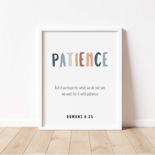 Geduld met de vrucht van het gedistilleerde poster