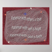 Geduld met God Poster (Voorkant)