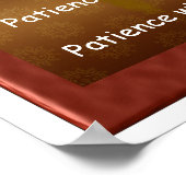 Geduld met God Poster (Hoek)