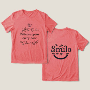 Geduld Opent Iedere Deur-Dames T-shirt
