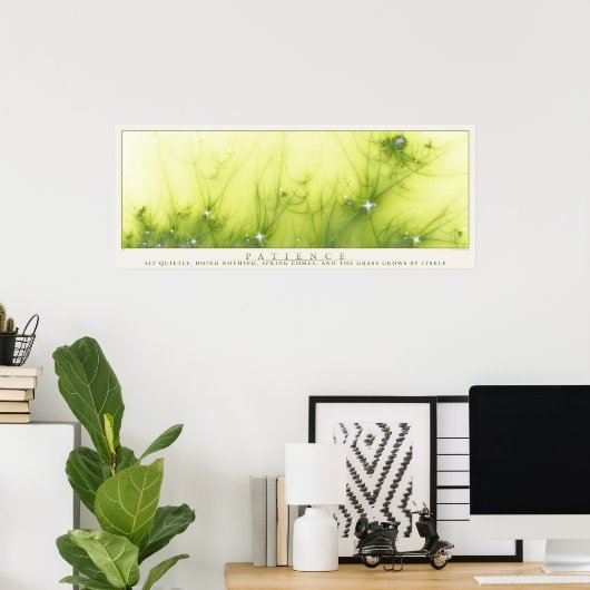 Geduld Poster (Thuiskantoor)