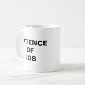 Geduld van Job Coffee Mok (Voorkant links)