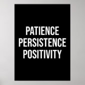 Geduld, Volharding, Positiviteit - Gym, Hustle Poster (Voorkant)