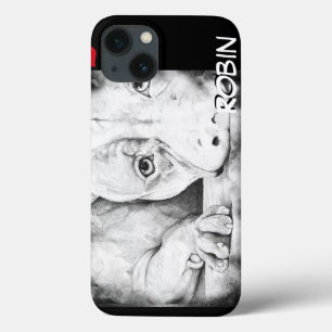 Geduldig Wachten met rood hart iPhone 13 Hoesje