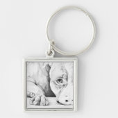 geduldig wachten sleutelhanger (Voorkant)