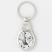 geduldig wachten sleutelhanger (Voorkant)