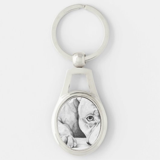 geduldig wachten sleutelhanger (Voorkant)