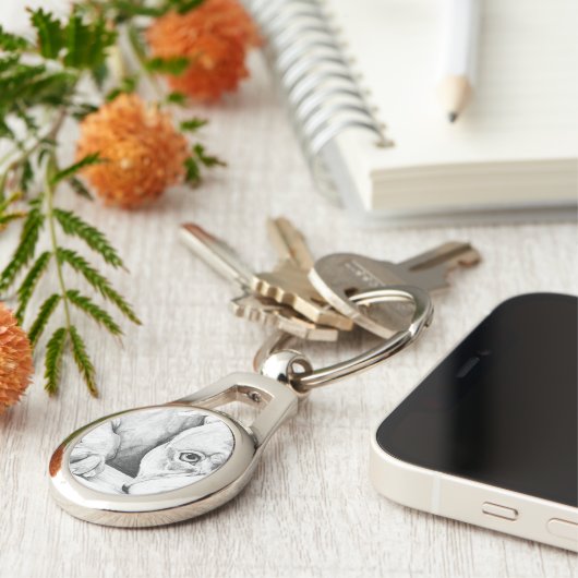 geduldig wachten sleutelhanger (Zijkant)