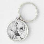 geduldig wachten sleutelhanger (Voorkant)