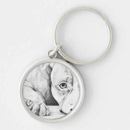 geduldig wachten sleutelhanger (Voorkant)