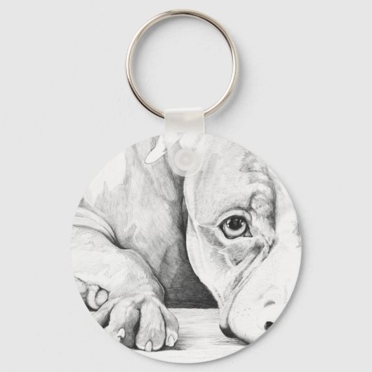 geduldig wachten sleutelhanger (Voorkant)