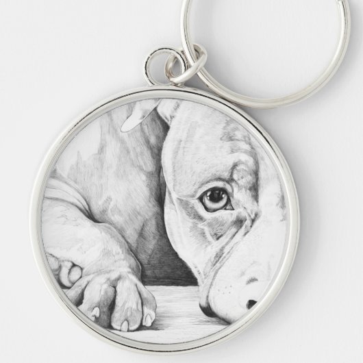 geduldig wachten sleutelhanger (Voorkant)