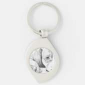 geduldig wachten sleutelhanger (Voorkant)