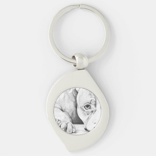 geduldig wachten sleutelhanger (Voorkant)