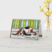 Geduldig wachten - Wenskaart Kaart (Gele Bloem)