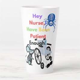 Geduldig zijn mag je niet doden latte mok