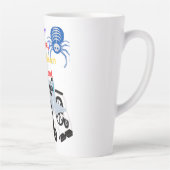 Geduldig zijn mag je niet doden latte mok (Rechts)