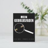 Geduldsfaden Spruch Keine Geduld Frauen Humorvoll Briefkaart (Staand voorkant)