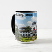 Gedung Sate Bandung Indonesisch erfgoed Mok (Voorkant links)