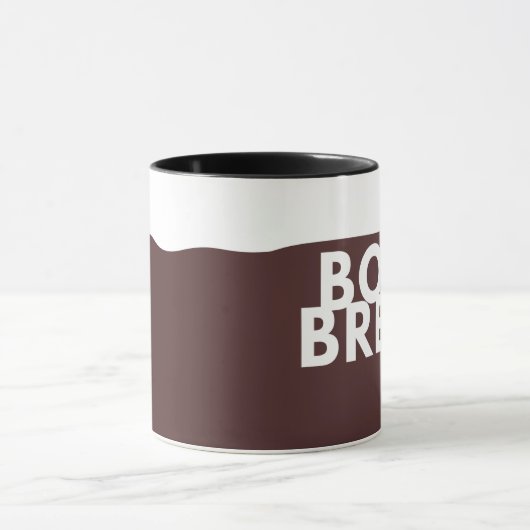 GEDURFD BROUWSEL. Koffie Mok - Grappige minimalist (Midden)