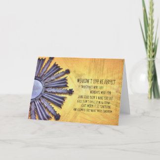 GEDURFD EN HELDER WENSKAART BEDANKKAART