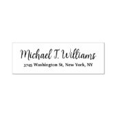 Gedurfd Handschrift Klassiek Elegant Minimalist Zelfinktende Stempel (Design)