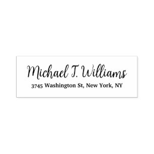 Gedurfd Handschrift Klassiek Elegant Minimalist Zelfinktende Stempel