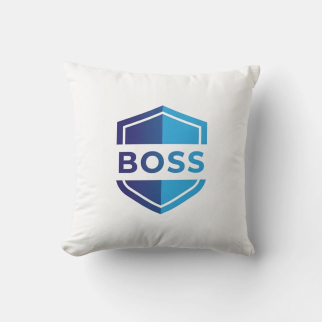 Gedurfd leiderschap Emblem Boss Kussen (Voorkant)