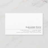 Gedurfd minimalistisch Duidelijk Modern Profession Visitekaartje (Achterkant)