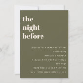 Gedurfd minimalistisch olijf Eenvoudig repetitie d Kaart (Voorkant)